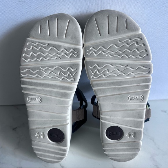 Camper Oruga Up Black Taupe Sandals Women Size 10 - Picture 13 of 15